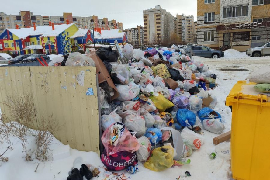 Тамбов утопает в мусоре: горожане пишут, что отходы не вывозятся неделю