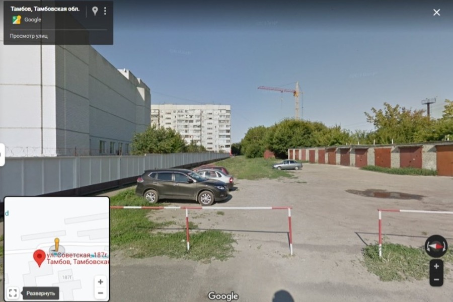 В Тамбове могут снести гаражи в районе улицы Советской, 187