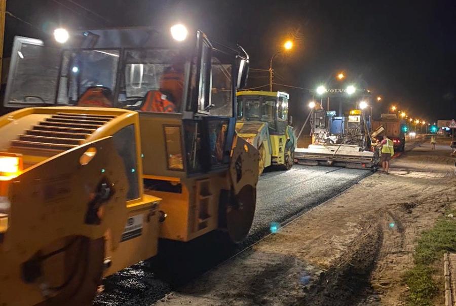 На Рассказовском шоссе ремонт дороги скоро закончится