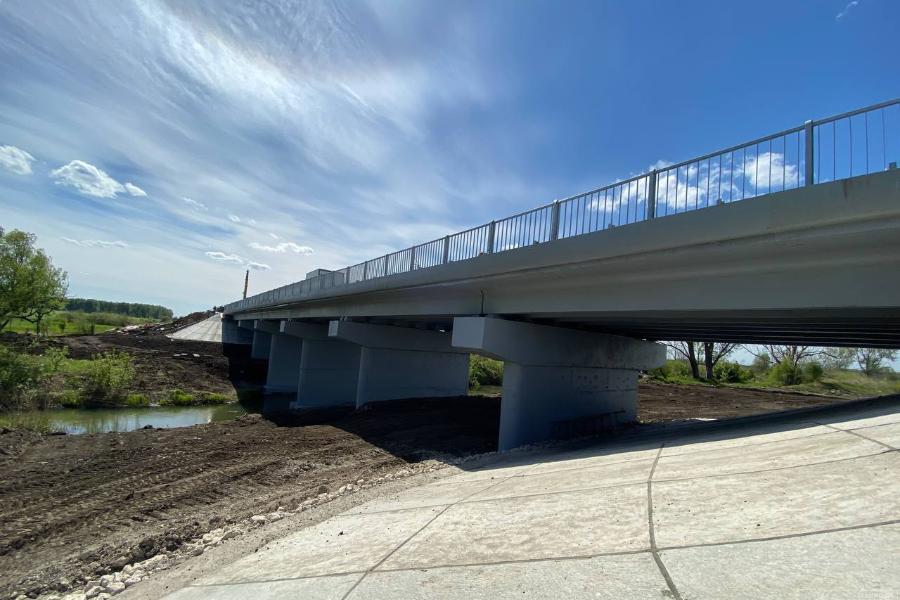 В Тамбовской области за 103 млн рублей отремонтировали мост