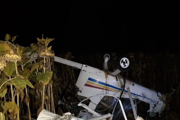 В Мичуринском районе потерпел крушение самолет