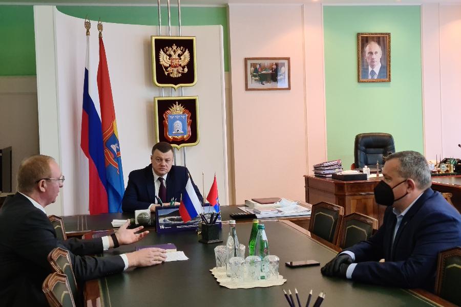 Губернатор провел собеседование с главой Рассказово Алексеем Колмаковым