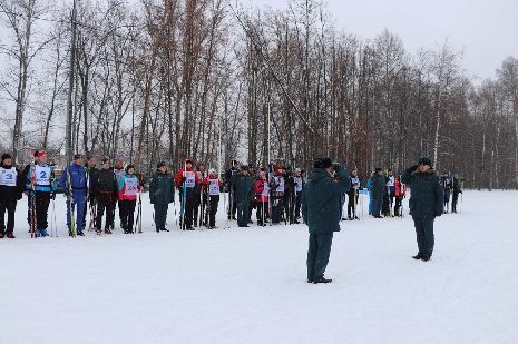 В Тамбове разыграли кубок по лыжному спорту среди сотрудников МЧС