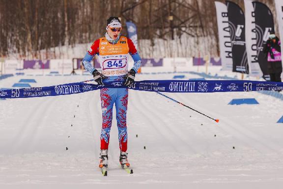 Тамбовчанин стал первым в лыжном марафоне 