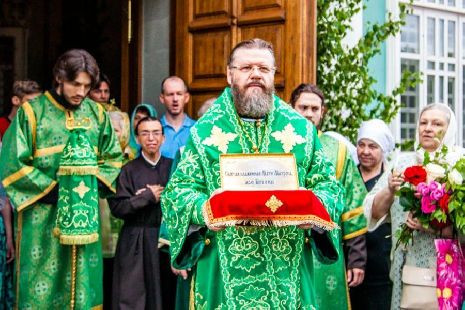 В Тамбове в день Святой Троицы проводили мощи блаженной Матроны Московской