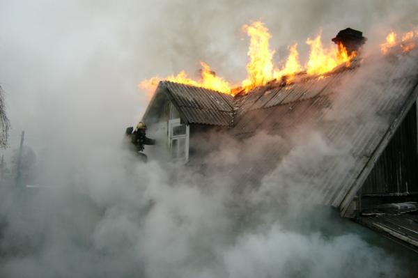 Пожарные спасли пенсионерку из горящего дома в Сосновском районе 