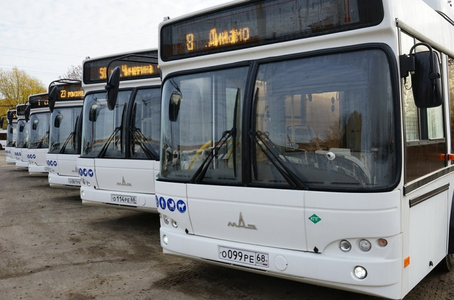 На самые напряженные городские маршруты Тамбова вышли новые автобусы