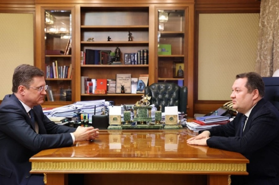 Вице-премьер Александр Новак провел рабочую встречу с Главой Тамбовской области Максимом Егоровым