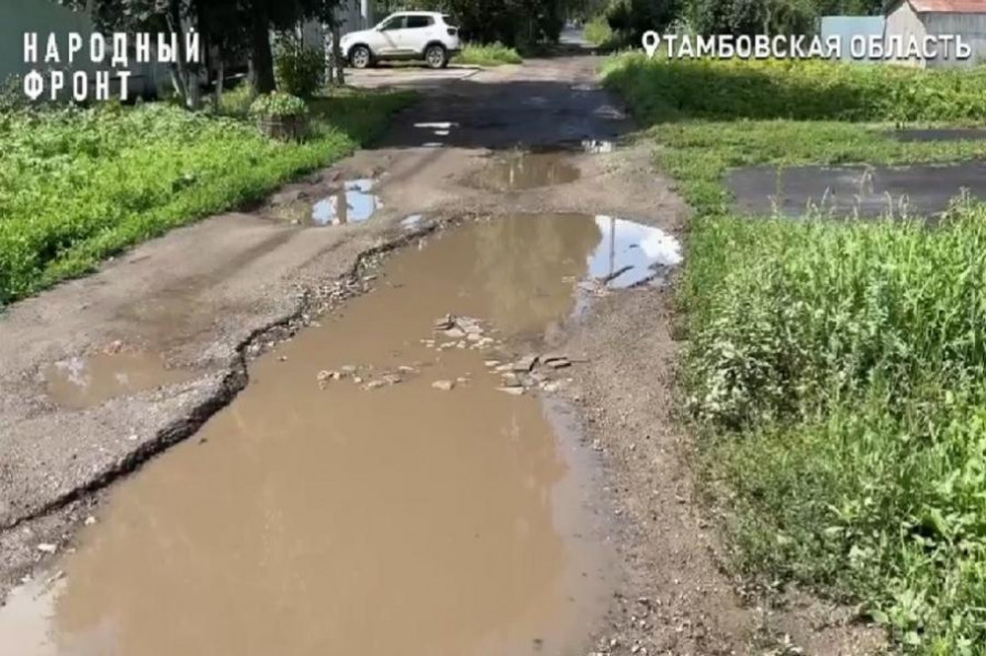Жители улицы Кленовой в Тамбове более 30 лет пытаются добиться ремонта дороги