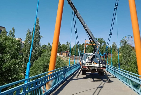 В Тамбове обновят подвесной мост на Набережной