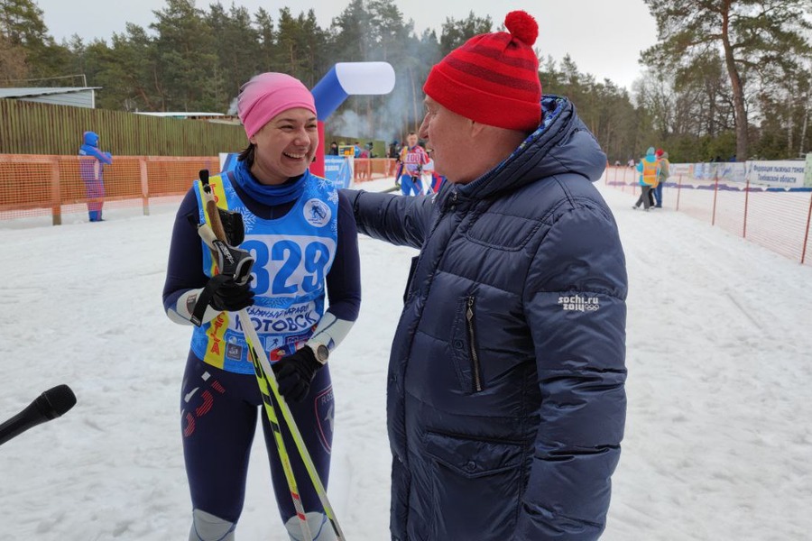 В Котовск для участия в лыжном марафоне "Трасса мужества" прибыла спортсменка из ЛНР