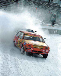 Зимние автомобильные трековые гонки
