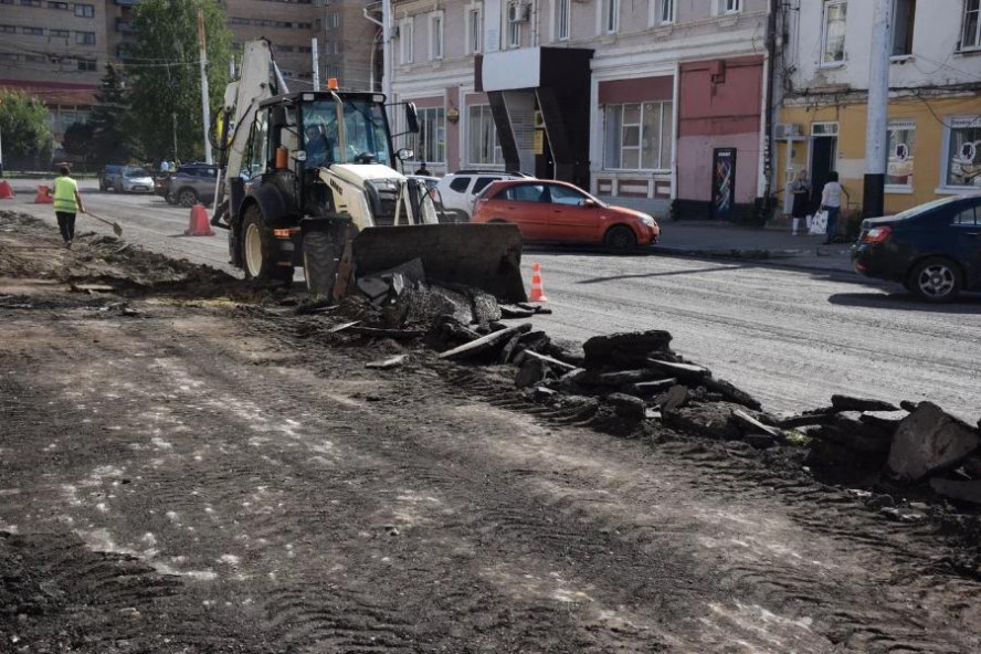 На улице Носовской в Тамбове стартовали дорожные работы
