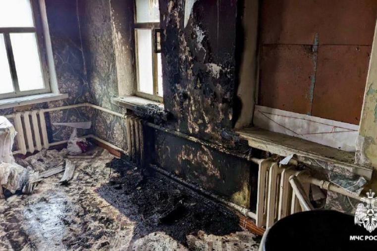 В Тамбове произошел пожар в доме на улице Талалихина