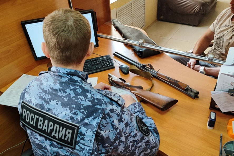 За неделю тамбовские сотрудники Росгвардии изъяли девять единиц оружия