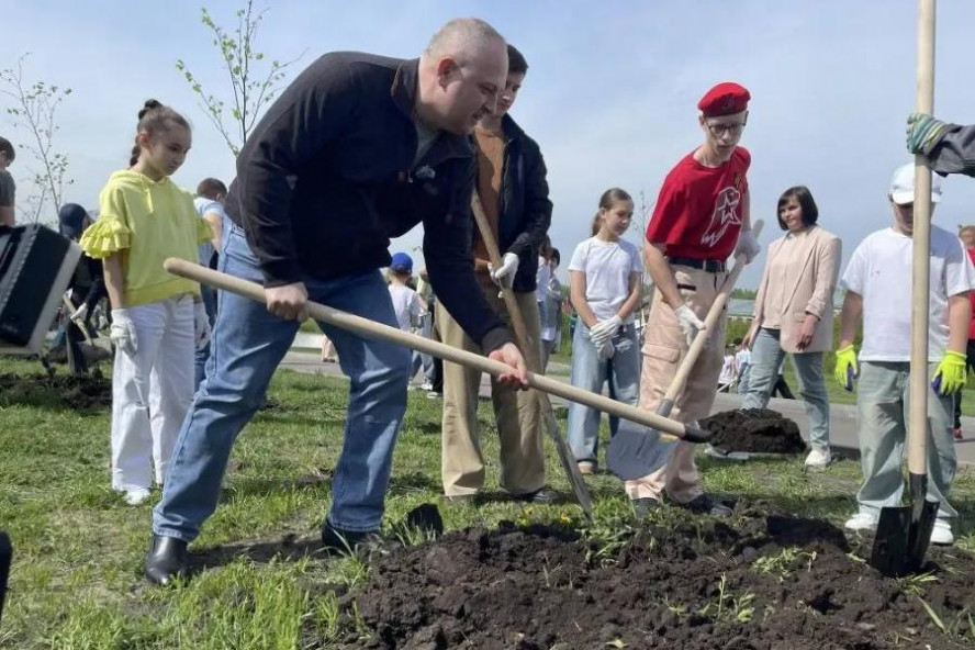 В тамбовском парке "Ласки" высадили первые 100 лип 