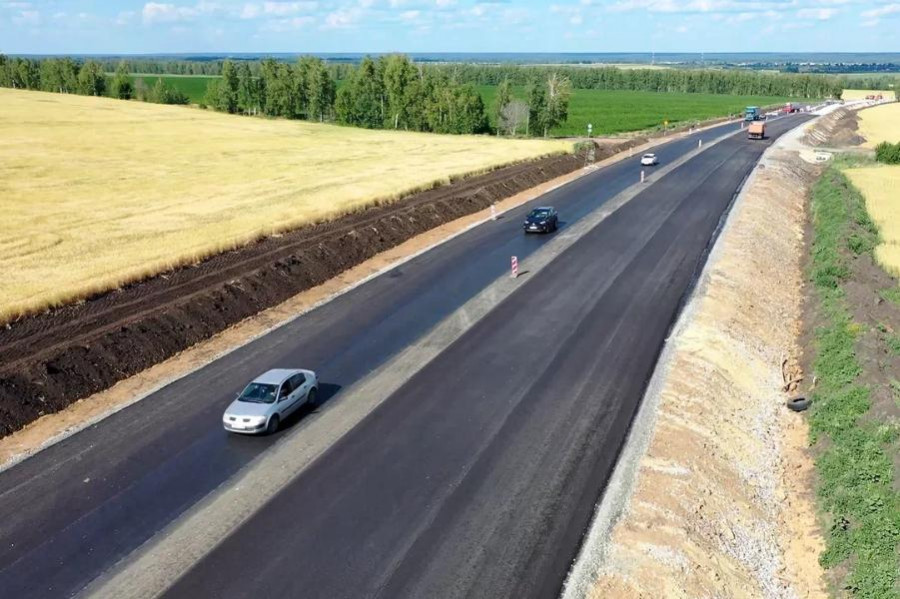 Ремонт автодороги "Северный обход Тамбова" завершён на 90 %