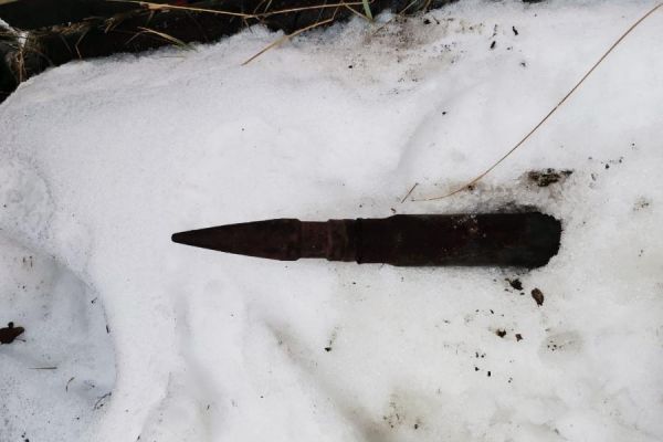 В Тамбовском районе во дворе дома нашли неразорвавшийся снаряд