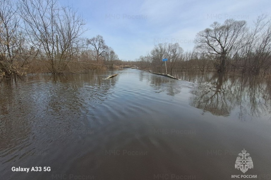В Жердевском округе затопило низководный мост между двумя населёнными пунктами