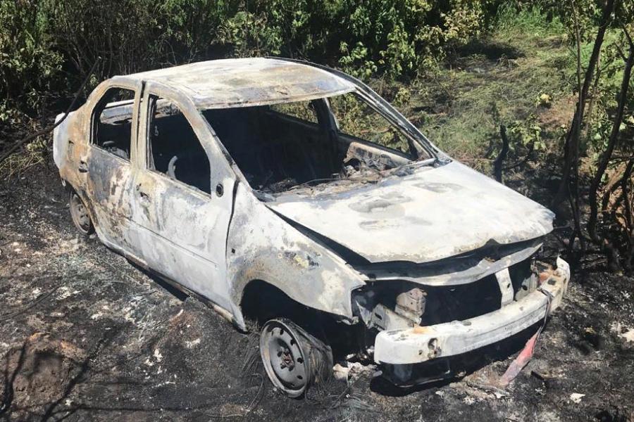 На трассе в Тамбовской области загорелся автомобиль: водитель погиб