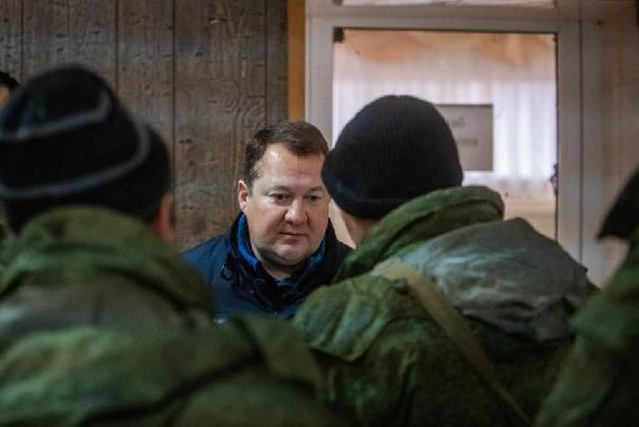 Максим Егоров съездил к мобилизованным тамбовчанам в Смоленскую область