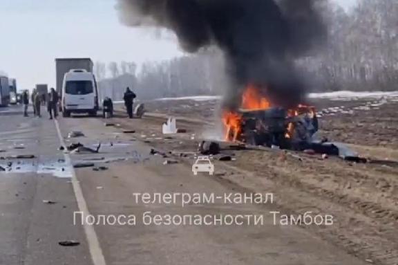 В ДТП с фурой на территории Тамбовской области погиб водитель иномарки