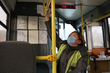 В Тамбове проверили, как проводят санитарную обработку пассажирских автобусов