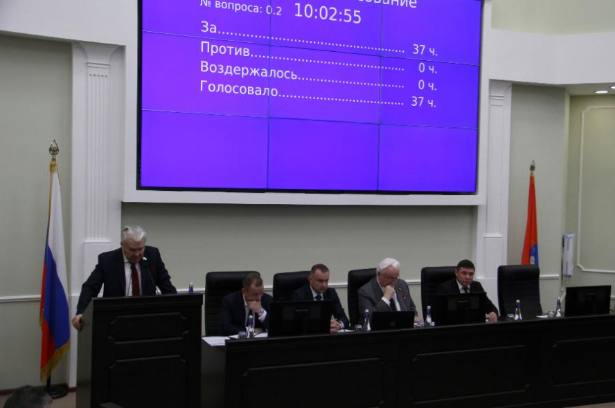Депутаты утвердили увеличение расходов бюджета Тамбовской области на 1,3 млрд рублей