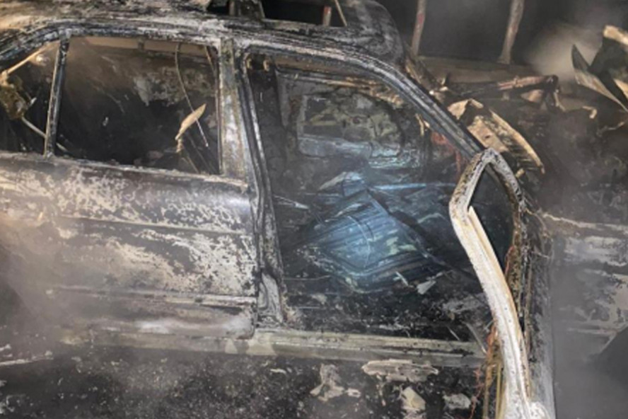 В Тамбовской области в результате ДТП загорелась BMW