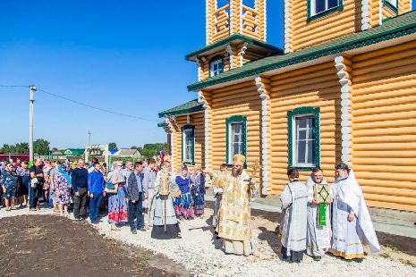 В Знаменском районе освятили храм в честь преподобного Серафима Саровского