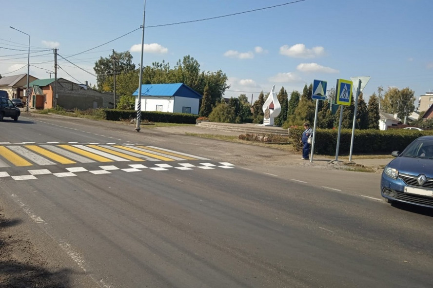 В Тамбовской области появятся четыре проекционных пешеходных перехода