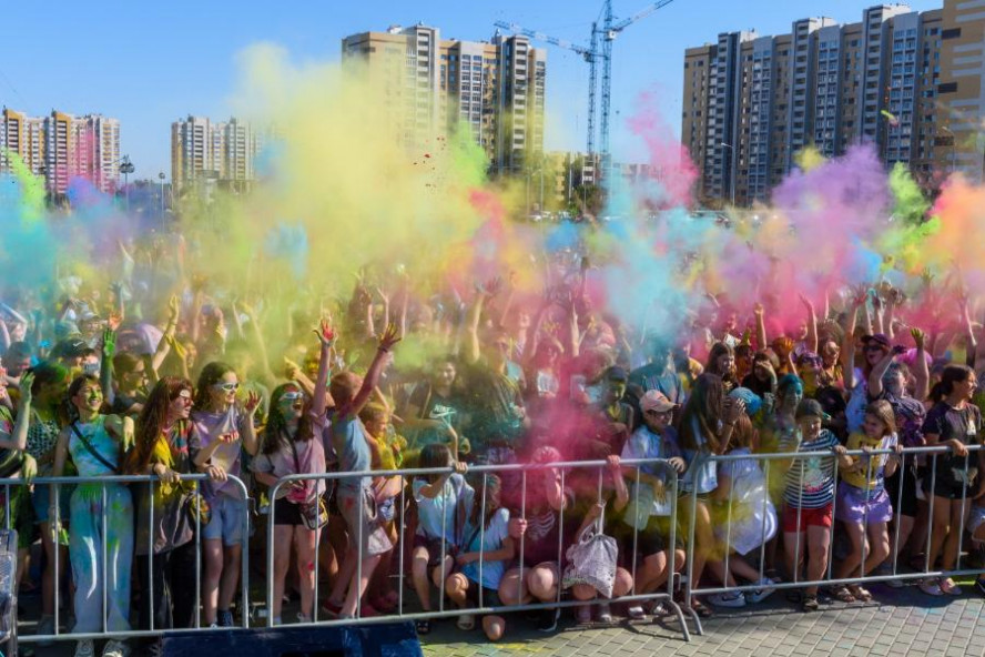 В Тамбове во второй раз в этом году прошёл фестиваль красок