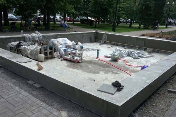 Обновлённые фонтаны запустят в Тамбове в начале августа