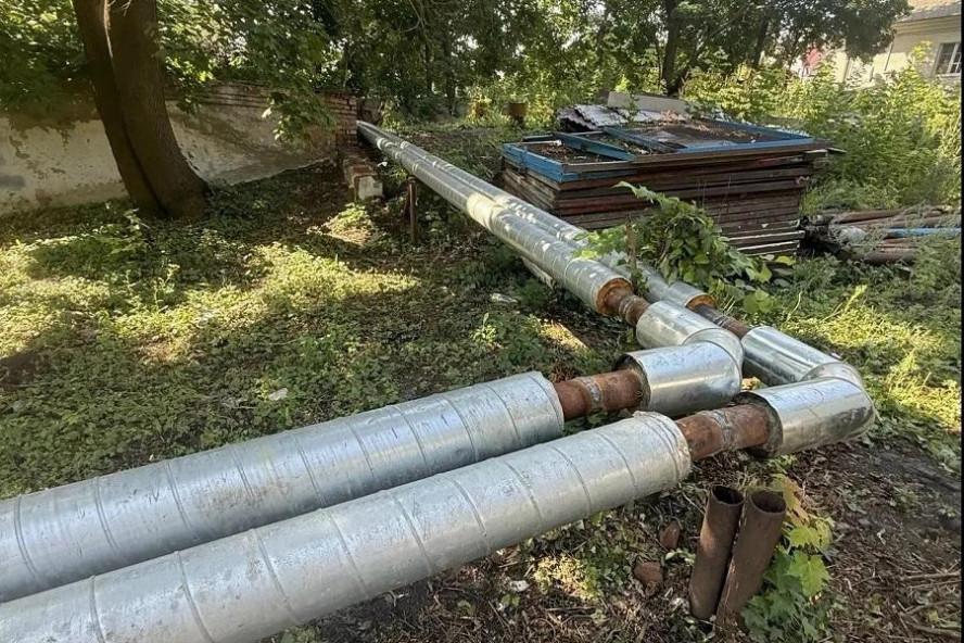 На улице Гоголя в Тамбове меняют воздушную теплосеть