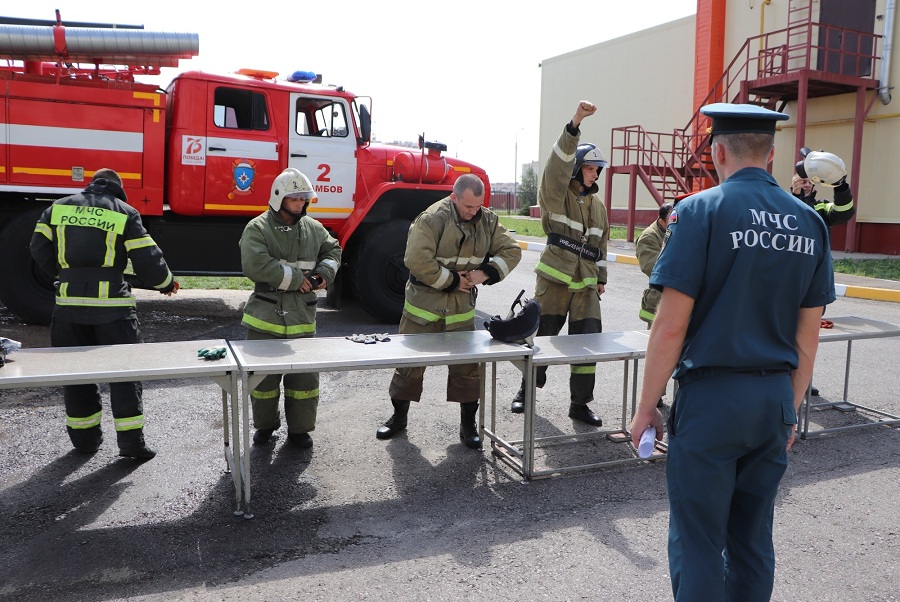 В Тамбовской области прошли соревнования на Кубок памяти пожарных и спасателей