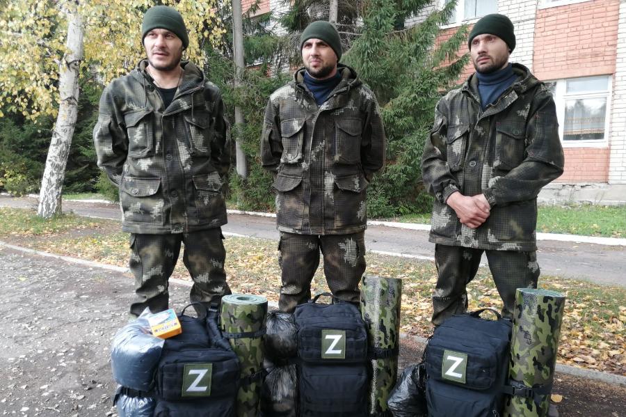Мобилизованных тамбовчан направили на боевую подготовку в Рязань
