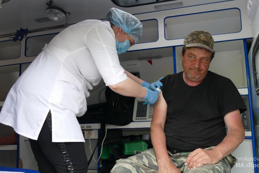 В Котовске вновь работает мобильный пункт вакцинации от коронавируса