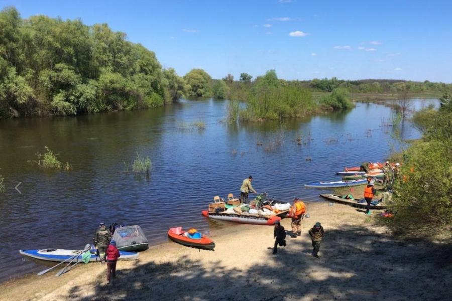 Тамбовские туристы совершили стокилометровый сплав по реке Ворона