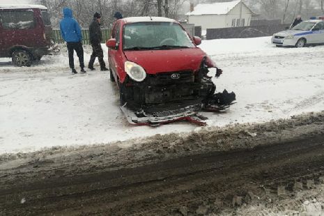 В Моршанске произошло ДТП с участием трёх автомобилей