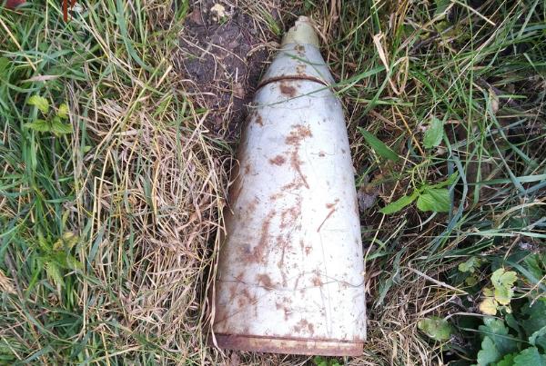 В Рассказовском районе обнаружили часть от реактивного снаряда