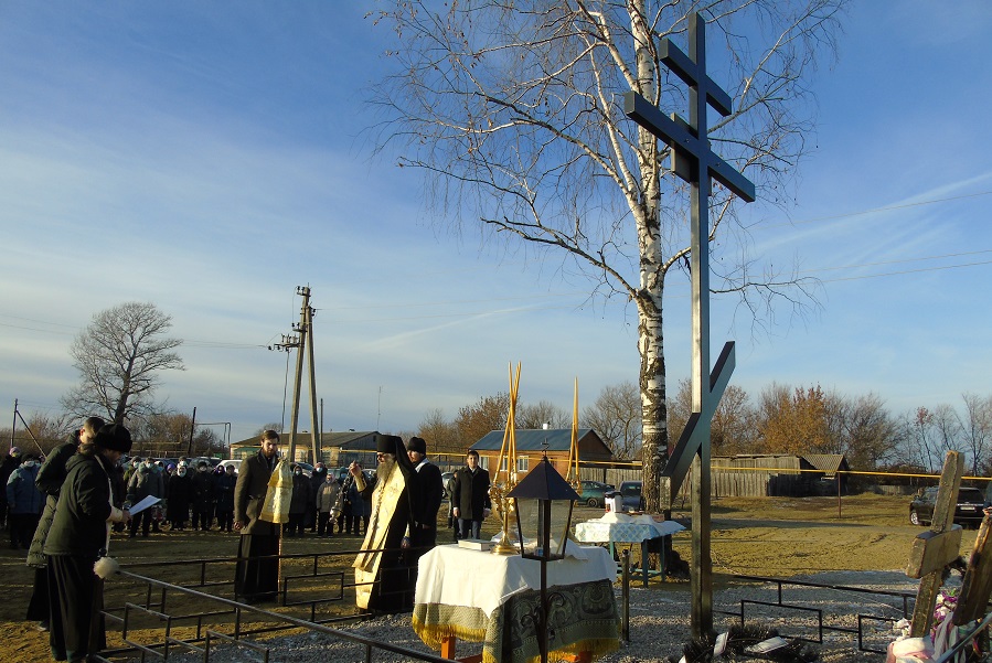 В Моршанском районе освятили Поклонный крест