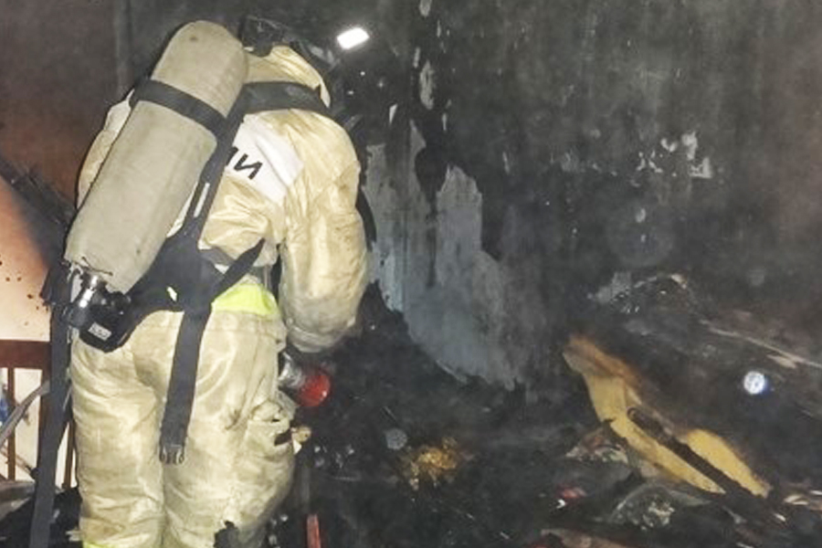 В Котовске четыре человека пострадали при ночном пожаре