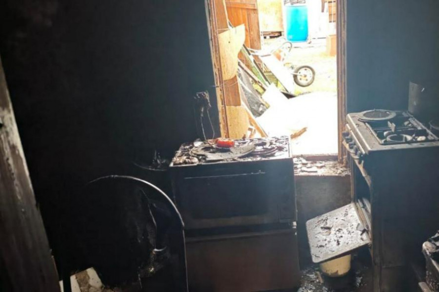 В Тамбовском округе загорелся дом
