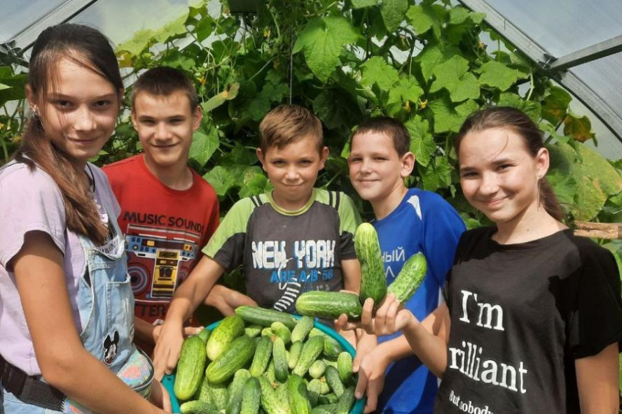 Воспитанники школы-интерната в Тамбовской области выращивают овощи для своей столовой