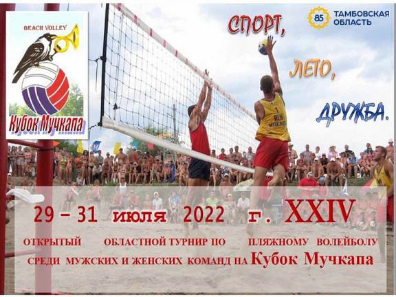 Областной турнир по пляжному волейболу на «Кубок Мучкапа»