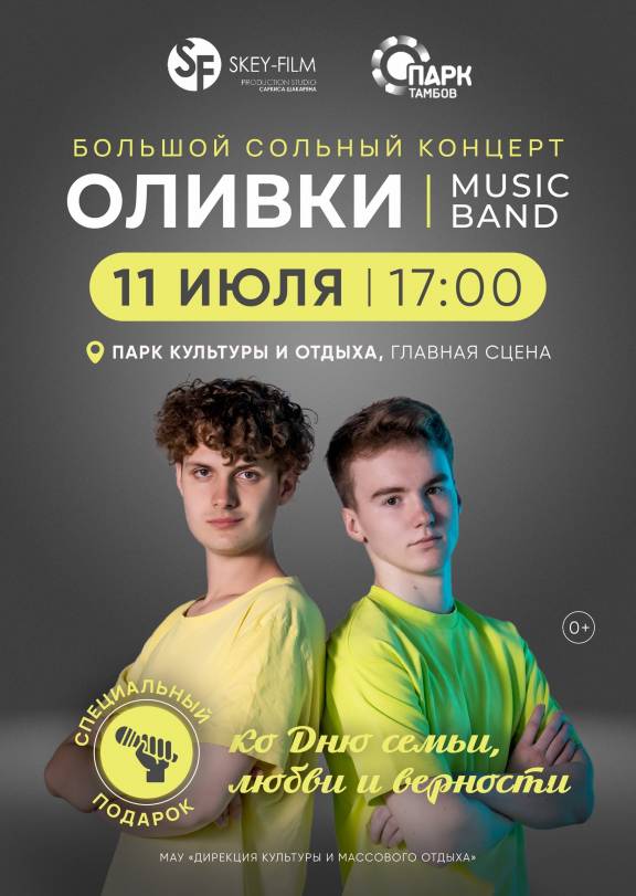 Сольный концерт группы «ОЛИВКИ»