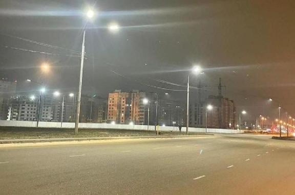 На одном из самых больших автомобильных колец в Тамбове включили освещение