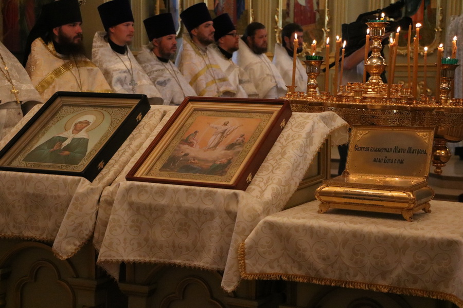 В Тамбов доставили мощи святой Матроны Московской