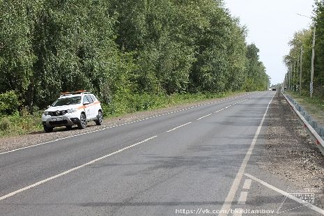 В Кирсановском районе завершили ремонт дороги "Тамбов - Пенза" 