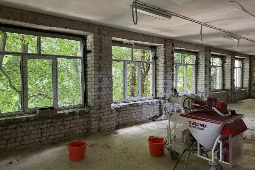 В Уварово продолжается капремонт корпуса лицея имени А.И. Данилова